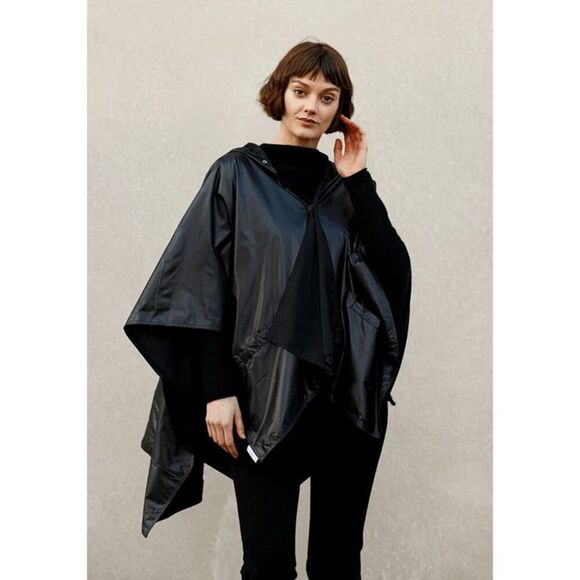RAINRAPS Hooded Rain Poncho - Picture 3 of 5